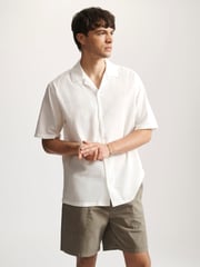 Men's Brooklyn Short Sleeve Shirt In Antique White