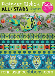 Tula Pink All Stars Agave Designer Ribbon Pack