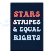 Stars Stripes & Equal Rights Garden Flag