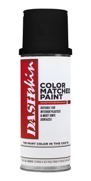 Black Flexible Coating Aerosol Interior Paint for Vinyl/Leather/Plastics (12oz)