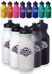 20 oz. Water Bottles with Push Cap