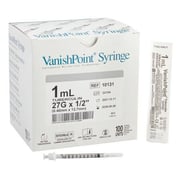 VanishPoint Safety Tuberculin Syringe with Needle, 1 mL
