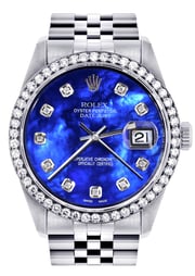 116200 | Rolex Datejust Watch | 36Mm | "Who Cares I'm Already Late" Custom Dial | Oyster Band