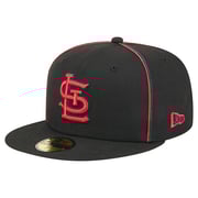 St. Louis Cardinals New Era Soutache 59FIFTY Fitted Hat - Black