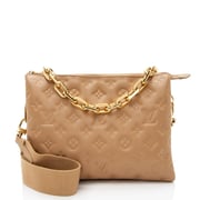Louis Vuitton Monogram Embossed Lambskin Coussin PM Shoulder Bag