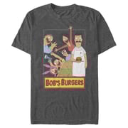 Bob's Burgers Men's Bob's Burgers Character Frame  Graphic T-Shirt