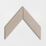 Latte Glossy Chevron Ceramic Tile 2x6