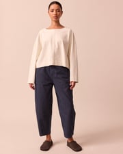 Remi Navy Pinstripe Denim Jeans