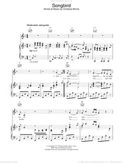 Fleetwood Mac: Songbird sheet music for voice, piano or guitar