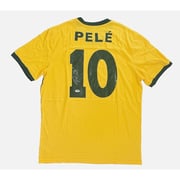Brazil Pele Authentic Signed Soccer Custom Jersey Autographed PSA DNA ITP COA