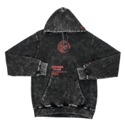 Adult Indiana Fever Stone Washed Hooded Sweatshirt in Black by New Era