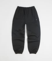 Nike Solo Swoosh Cuffed Sweatpants - Black / Black / White