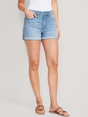 High-Waisted OG Straight Jean Shorts -- 3-inch inseam