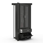 Hidden Flush Mount Paint Grade Gun Cabinet Door