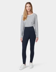 Travel Wide Waistband Cotton High Waist Leggings
