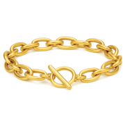 Ellie Vail - Allegra Chunky Oval Chain Toggle Bracelet