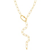 Carabiner Necklace in Gold