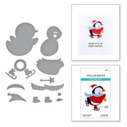 Dancin' Penguin Etched Dies from the Dancin' Christmas Collection