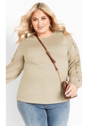 Elena Button Top