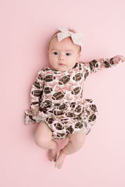 Bows & Touchdowns Bodysuit Bamboo Dress
