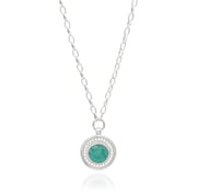 Luna Pendant Necklace - Silver - Engravable