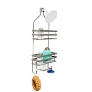 Satin Nickel 2-Tier Wire Steel Shower Caddy