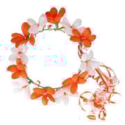 Turquoise and White Flower Crown