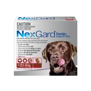 NexGard Chewables Dog Large 60.1 - 121lbs Red