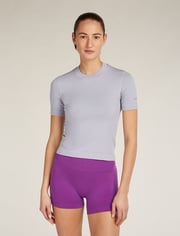Women's Merino Blend 260 Seamless Rib Short Sleeve Mock Neck Thermal Top