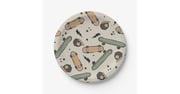 Two Cool Skateboard Birthday  Paper Plates