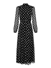 Jacqui B Dress in Mono Dot