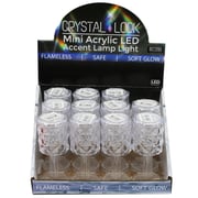 4.75 Crystal Mini Acrylic LED Accent Lamp Light in Countertop Display