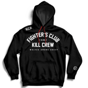 FIGHTER'S CLUB HOODIE - BLACK