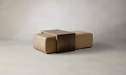 The Bowery Ottoman - Costa Leather Ridge