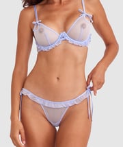 Night Games Adorn You Unlined String Set - Light Blue