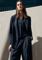 Pia Pinstripe Blazer