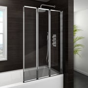Haro Folding Bath Screen (900mm Wide - 3 Fold Concertina)