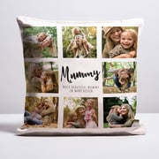 Multi Photo Upload Natural Cushion - Mommy 8 Photos