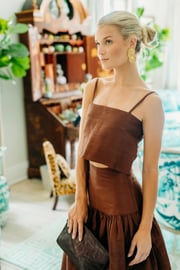 Circle Top Dupioni - Coco