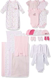 Layette Sets for Newborns & Infants - Pink Theme, 23 Pieces, 3-6 Months