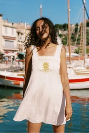 The Khadia Dress | Pearl Linen