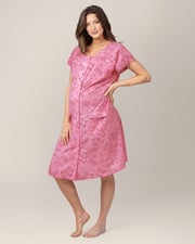 Universal Labor & Delivery Gown | Pinstripe