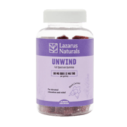 Unwind Full Spectrum CBD + THC Gummies – Black Currant – Lazarus Naturals