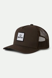 Alpha Block Netplus Trucker Hat - Brown/Brown