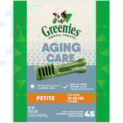 GREENIES Aging Care Petite Dental Treats, 45 Count