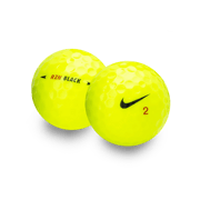 Used Nike RZN Black Yellow Golf Balls - 1 Dozen