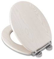 Croydex Maitland Soft-Close with Quick-Release Flex-Fix Toilet Seat Moulded Wood White