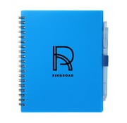 Recycled Spiral Notebook with Pen - Custom Branded Promotional Notebooks - Swag.com