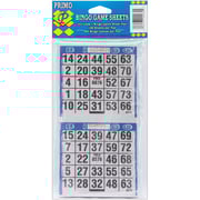 Bingo Game Sheets 4"X8" 125/Pkg