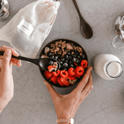 Coconut Bowls and Wooden Spoons